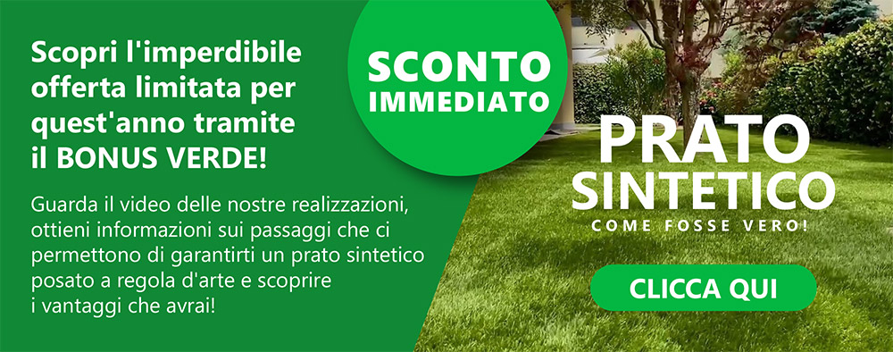 Prato sintetico di altissima qualità in offerta
