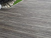 Pavimentazione per esterno in listoni teak inchiodati