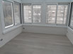 Pavimento in doghe da 250 cm, rovere sbiancato.