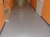 Pavimento vinilico omogeneo posato con prodotti Mapei EC1, antistatico, ignifugo. Esempio posato in un Ospedale.