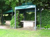 Gazebo su misura in ferro o alluminio, verniciato a caldo con copertura in pvc o tessuto.
